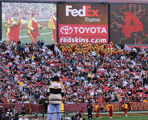 Washington Redskins vs. Phlidephia Eagles pt. 18 - Great picture of the crowd at the game and the jumbo tron.