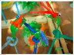 straw art - this is a very intersting art made out of just straws