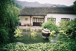 'Dragon Well' Teahouse - We stopped here to try a green tea exclusively grown in the mountains around Hangzhou. It is called Dragon Well Tea in English, also known as Emporer's Tea, because of a great emporer that demanded it fresh every year. Definitely some of the best green tea I've ever had.