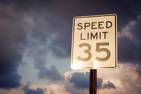 drive - this is a photo of a speed limit sign.