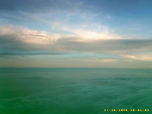 aerial view - Clouds seen from a plane July 2006.