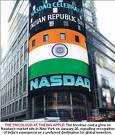 indian stock market - This photo shows the NASDAQ tower