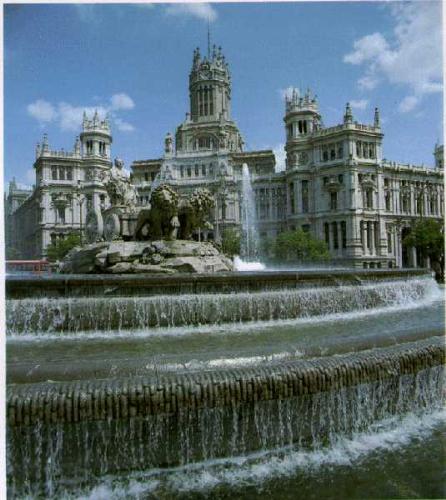 Madrid, Spain - Cibeles on Spain in one side of it.