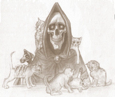 Death...with cats? - Cute picture