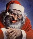 Evil Santa - This is from a horror movie, but I'm not sure which one.