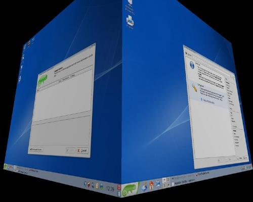 Suse Linux with 3D Effect - This is one of the 3D effect you can get from Suse Linux and this is what you would be seeing on Vista.