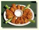 Yum - hot wings with ranch dressing