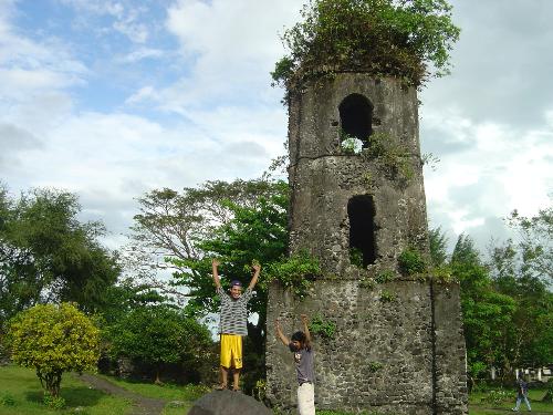 BELL TOWER Cagsawa ruins albay - Cagsawa Ruins, ALBAY. Was left of a Church when Mayon Volcano erupted years ago.