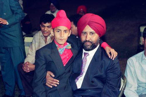 my son and me - at my brothers marriage