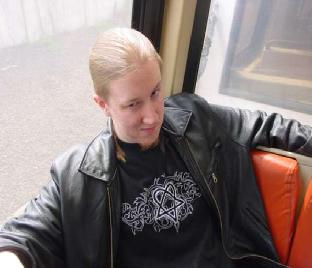 ME - This is a picture of me on the metro in Washington, D.C. When I went to visit my cousin for my birthday and over the summer.