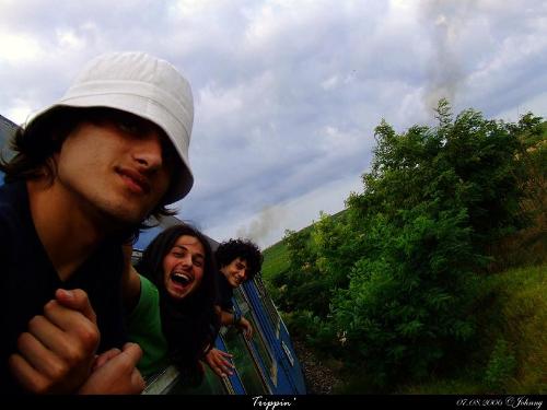 Trippin - Me & my friend in the train