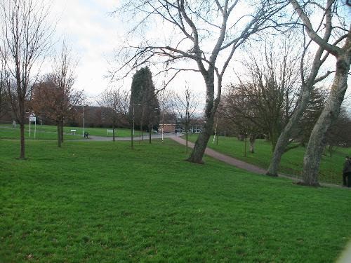 Loughborough University - One small part of the uni campus, the trees are barren because it's beginning of winter...