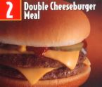 Mcdonalds cheeseburger - Double cheeseburger off the Mcdonalds menu.