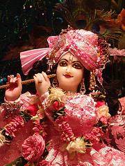 May lord Krishna bless U - Lord Krishna's statue.