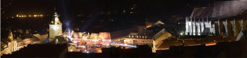 Brasov:  City of Romania - Brasov night view...