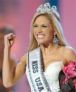 miss USA - Miss USA Tara Conner winning her crown 