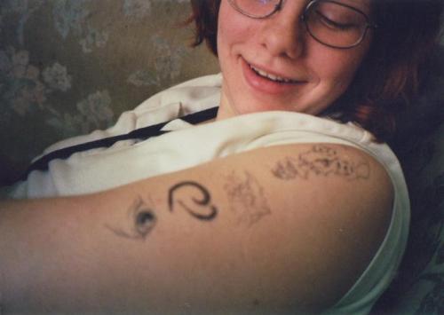 My "tattoos" - I&#039;m so tough, ha ha! :)