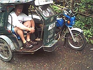 Big Bear in a tricycle - while in Muntinlupa