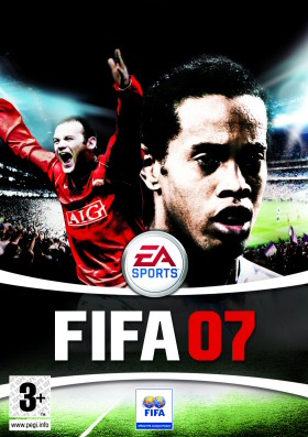 Fifa 07 - The outer cover of fifa 07 starring the great rooney and ronaldinho