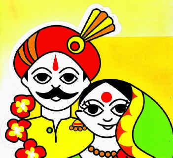 couple - an old village new wedded couple couple - an old village new wedded couple