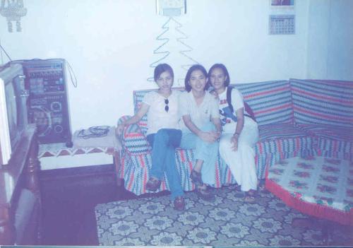 close friends - I am with my closest friends Nancy and Jacky when we had a Christmas Party with High School friends in Leyte.