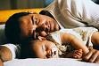 good night - Fathe rand son sleeping together