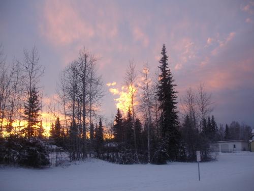 Fairbanks Sunset - Here is our sunset at 248PM