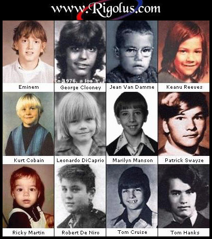 Stars young - Some photos of star when they were young