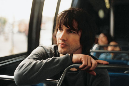 James Blunt picture gallery - Take 'No Bravery', the song that closes his debut album, 'Back to Bedlam', for instance: It was written in Kosovo in 1999, while James was a reconnaissance officer in the British army. On patrol around Pristina, he kept his guitar bolted to the outside of his tank. But in quieter moments, it came out, as he wrote about life as a 22-year-old peacekeeper in the aftermath of one of the decade's bloodiest civil wars. The rest of his unit ordered him to keep the noise down as he wrote and sang in the post-midnight stillness. He didn't keep the noise down. ''No Bravery' is the only complete song I wrote in Kosovo. I wrote it lying by my tank in my sleeping bag with my boots on. You had to sleep with your boots on. The song is pretty fatalistic. The rest of the album is fatalistic,' he says wryly.