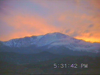 Pikes Peak - Sunset... Just couldn't help myself from taking this picture...