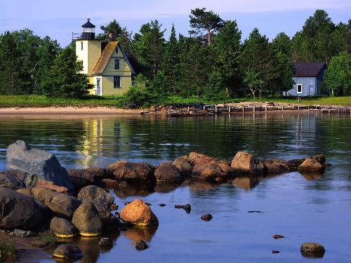 Bette Grise Lighthouse, Lake Superior, Upper Penin - Bette Grise Lighthouse, Lake Superior, Upper Peninsula, Michigan