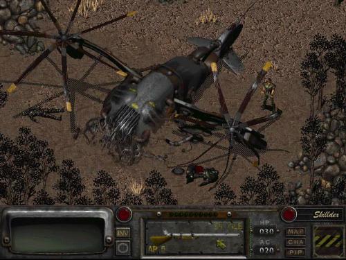 Fallout 2 - A screenshot picture taken from the PC game - Fallout 2.