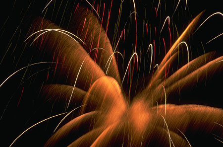 Fireworks - Fireworks usually fired when there is a official funtion in a country like indipendence days etc..