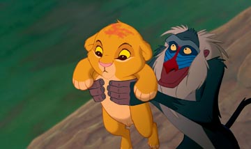 the lion king - Simba and Rafiki
