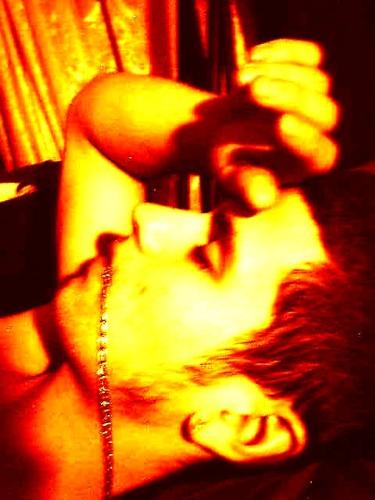 my husband - jus playing around with the computer