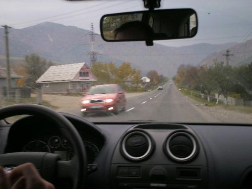 Driving. - This is me driving trow Romania.