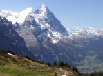 blue sky in swiss alps - swiss alps