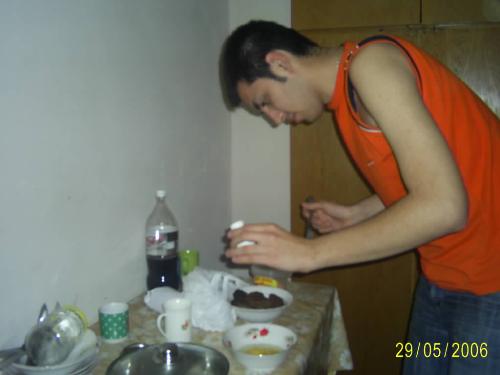 me cooking up something  - tasty