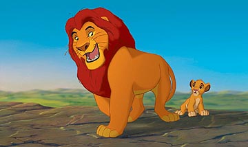 the lion king - Mufasa and Simba