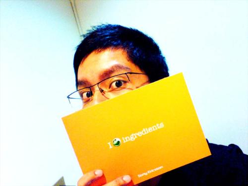i SE ingredient - here's half of my face..