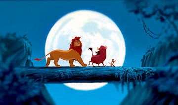 the lion king  - Simba, Pumbaa and Timon