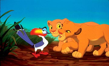 the lion king - Zazu, Nala and Simba