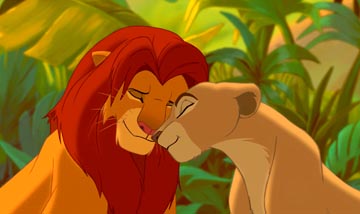 the lion king - Simba and Nala