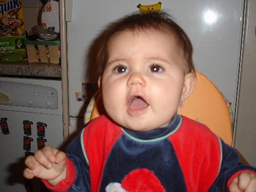 the laste number of the family - guess who I am ? .... ask my brother and my three sisters, they will tell that I do look like an angel born in April, but maybe I will become a little (lovely) monster one of this day Mom manage all of us five!