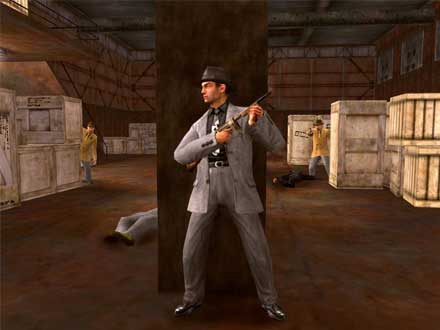 The Godfather the Game -  The Good: The game makes great use of the film license; plenty of challenging, multitiered missions to keep you busy; fun combat and interrogation system; you can explore a great-looking, expansive map of 1940s new york, with no load times; good music. The Bad: Heavily recycled character and vehicle models, as well as building interiors; occasionally glitchy and stupid artificial intelligence; unstable frame rate.  The Godfather is widely regarded as one of the greatest films of all time. So when Electronic Arts announced that it was making a game based on the license, it made sense as a business venture, but it also seemed like a risky move to adapt such a beloved and well-known story to a video game. Luckily, that risk paid off. The Godfather is a satisfying, lengthy adventure, and more importantly, it remains faithful to the classic film while managing to create a compelling story of its own.   Even though you play as an all new character, the game still manages to stick closely to the events in the movie.  The Godfather puts you in the role of a peripheral character that didn't appear in the film, but nevertheless played a critical role in the story. While the character is by no means an official write-in from Mario Puzo or Francis Ford Coppola, he manages to mesh fairly well with the rest of the story, a large part of which is taken directly from the film. When you start the game, you can create a mobster using customization tools similar to those found in the EA Sports games. You then begin the game and watch your father get gunned down in the streets by rival mobsters. Flash forward a few years to the wedding scene from the opening of the film, and your mother is asking the Don to take you under his wing and offer you work. As we learned from the film, no Sicilian can refuse a request for a favor on his daughter's wedding day, so the Don sends the imposing Luca Brasi to look after you and teach you how to be a mobster.  You start off as an unofficial enforcer for the Corleone family, which means your job is to muscle merchants into paying you protection money. You do this by simply walking into a store and talking to the owner. Usually the owners won't simply give in, but you can intimidate them by smashing up their stores (or their faces) until they start to see things your way. Once you take over a business, you get a payout each week, and there are dozens of shops you can shake down all throughout the five areas of New York. Some stores are fronts for illegal rackets, such as brothels, gambling dens, and illegitimate importing operations, and you can buy out these rackets to further increase your weekly income.  Extorting businesses and taking over rackets isn't all there is to do, though. There are plenty of story missions that you'll pick up as you play. Some missions are taken directly from the movie. You'll have to drive the Don to the hospital after he's gunned down in the street, travel to Hollywood to reenact the famous horse head scene, plant the pistol for Michael Corleone to use to off Sallazzo in the diner, and more. Most of the scenes are very faithfully re-created for the game, and it's great to be able to take part in some of the most memorable moments from the film, such as Sonny's ambush at the toll plaza and the assassinations of the Dons intercut with scenes from the baptism of Michael Corleone's niece. In fact, the best part of The Godfather is that it handles the source material respectfully and manages to offer enough new content to feel like more than just a by-the-numbers adaptation of the movie.  Helping to keep the game faithfully tied to the movie is the accurate depictions of the Corleone family members. With the exception of Michael, all of the characters look and sound just like they did in the movie. The voice acting is mostly excellent, with the exception being some of the stock characters that populate the city beyond the Corleone compound. The music is taken directly from the movie, and while you'll hear the main theme a few too many times throughout the game, the music adds a nice touch of authenticity.   This game borrows heavily from GTA, but that isn't necessarily a bad thing.  In addition to the characters, the city of New York has been carefully rendered in detail, and you can spot specific scenes from the film as you travel the streets of Little Italy, Brooklyn, Midtown, Hell's Kitchen, and New Jersey. The city might be a bit too accurate, though, because some of the streets are confusing, making it a hassle to get around town. There are a lot of interiors in the game as well, which you can freely enter without any load times. Unfortunately, most of the interiors are heavily recycled, so you'll see the exact same bakery, hotel, flower shop, and mob-family compound several times throughout the game.  The Godfather borrows heavily from the Grand Theft Auto series of games, so you can expect the same senseless violence and absurd mayhem those games are known for. You can steal cars, run down pedestrians, shoot people at random, and evade the police. As you commit crimes, your heat gauge increases, and anywhere from one to five badge icons will appear on the screen to indicate how badly the cops want to take you down. It's easy to avoid the police for the most part, and you can bribe them if you don't feel like a chase. If you don't bribe them, they'll try to run you off the road, but the cars handle so well in the game that you can deftly weave through traffic to avoid being caught. If you are caught, you're simply killed, which isn't such a big deal, since you get revived at the nearest hospital for a small fee.