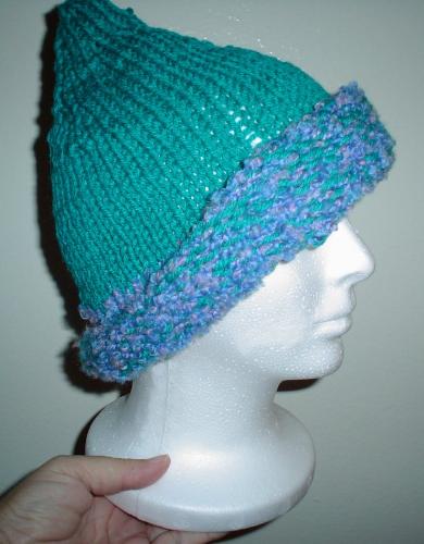 Pointy Little Hat - A pointy little hat that I knitted.