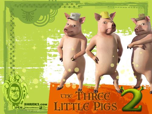 Three Little Pigs - The three little pigs as depicted in Shrek 2