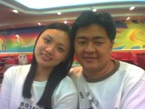 me with my husband - this picture was taken in SM Megamall, manila.