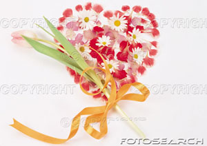 love - a heart with a red  and pink rose flowers and white jasmine flowers....which teel us great meaning of love.......