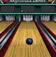 bowling - entertaining, social and lots of fun or frustration, throwing the ball down an alley toward 10 pins to knock down and have them set up again, over and over again for a total at some point 10 frames or 1 game later